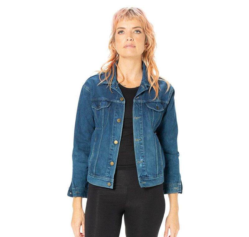 Indigo dyed denim jacket - Sale