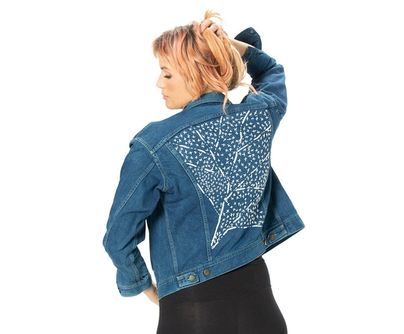 Indigo dyed denim jacket - Sale