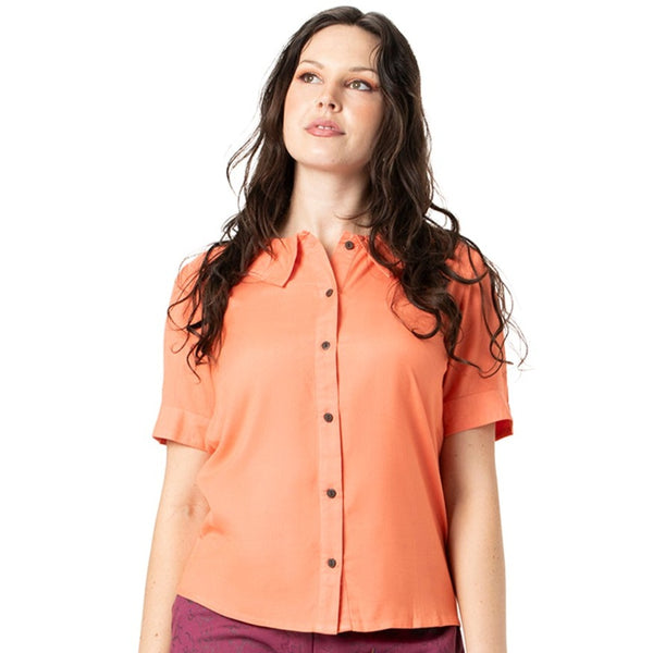 Woven Bamboo Womens Shirt - Short Sleeve