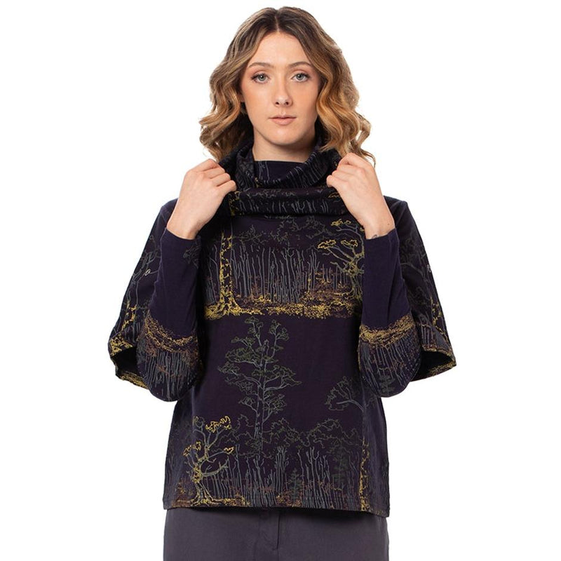 Cowl Neck Fleece : bamboo and organic cotton