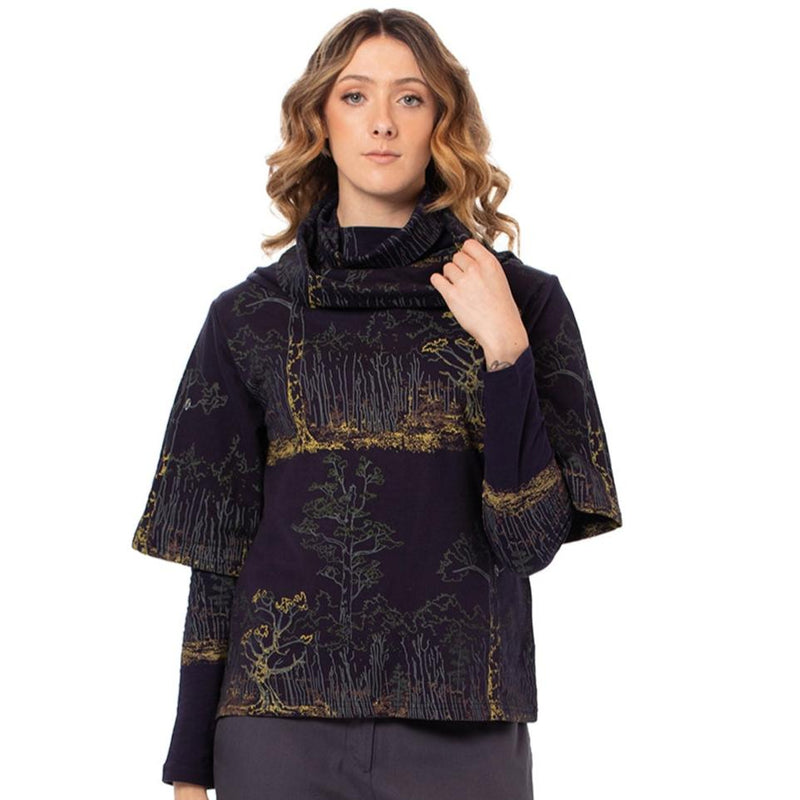 Cowl Neck Fleece : bamboo and organic cotton