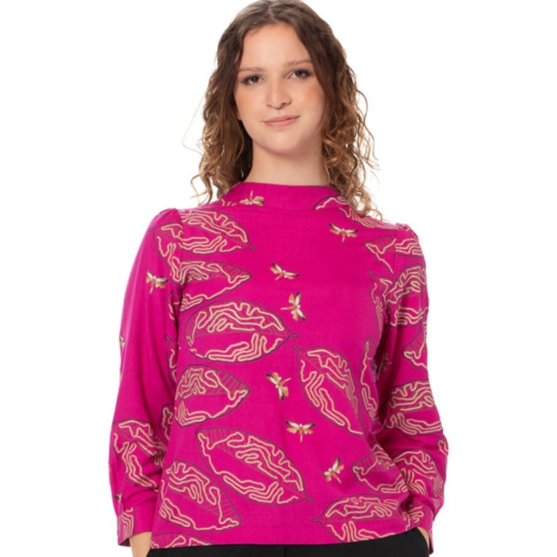 Woven Bamboo Bell Sleeve top - plain and printed