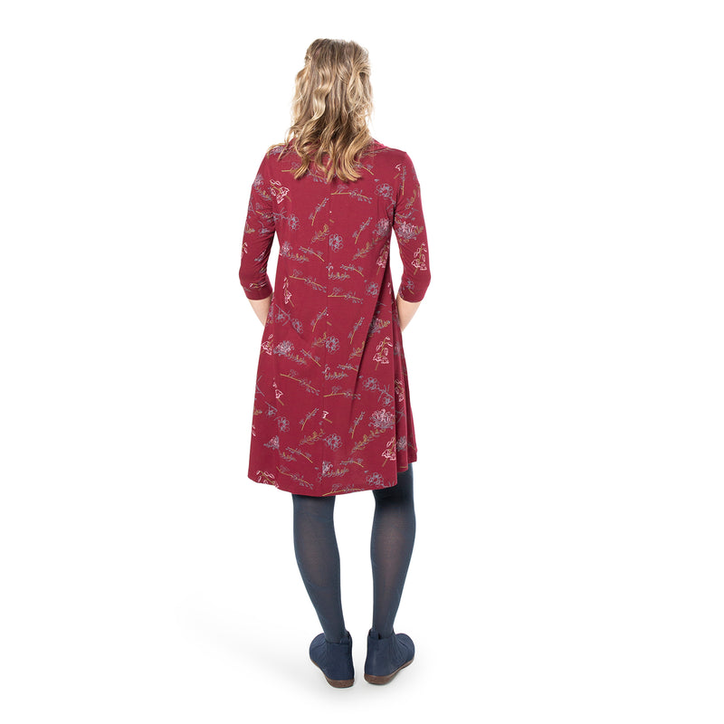 V-Neck Swing Dress - Printed Sale