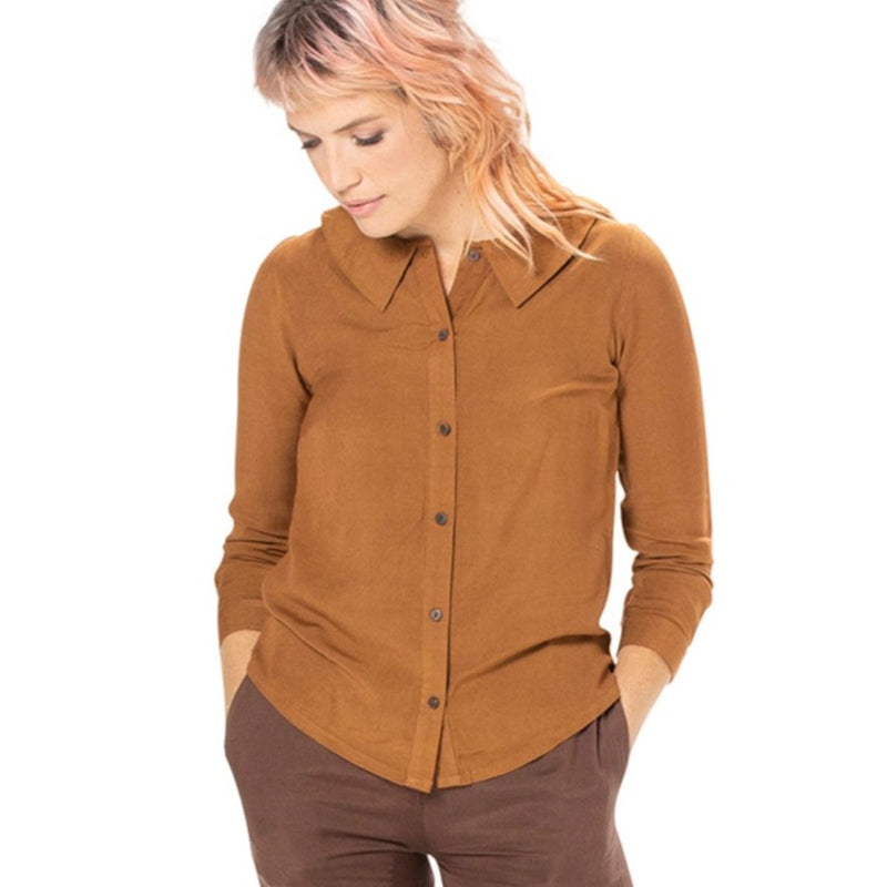 Woven Bamboo Womens Shirt - Long Sleeve