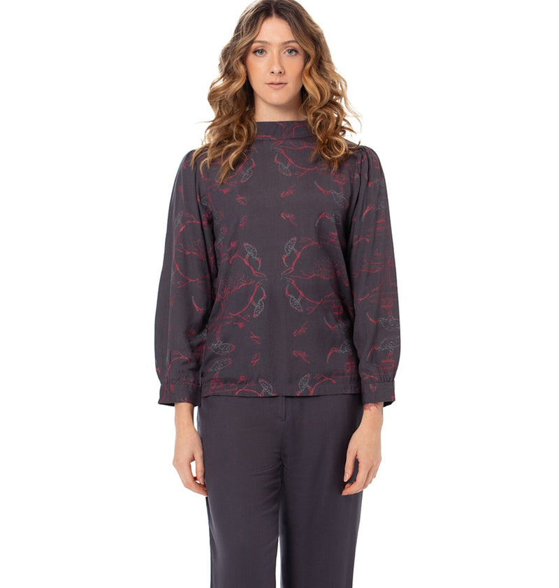 Woven Bamboo Bell Sleeve top - plain and printed