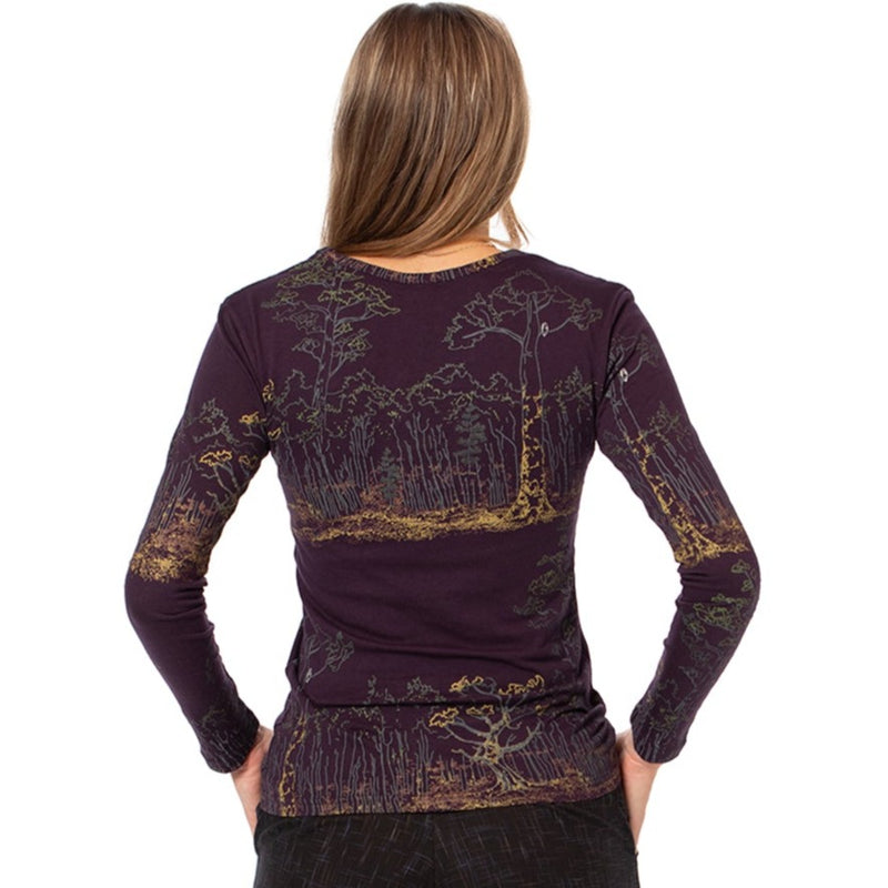 Long Sleeved Top - bamboo and organic cotton - Printed