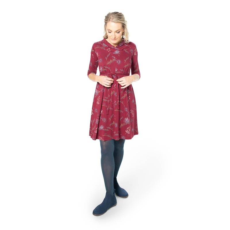 V-Neck Swing Dress - Printed Sale