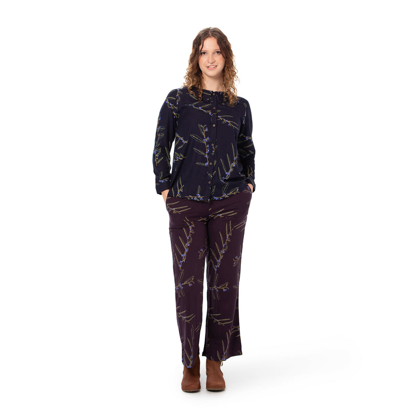 Woven Bamboo Womens Shirt - Long Sleeve