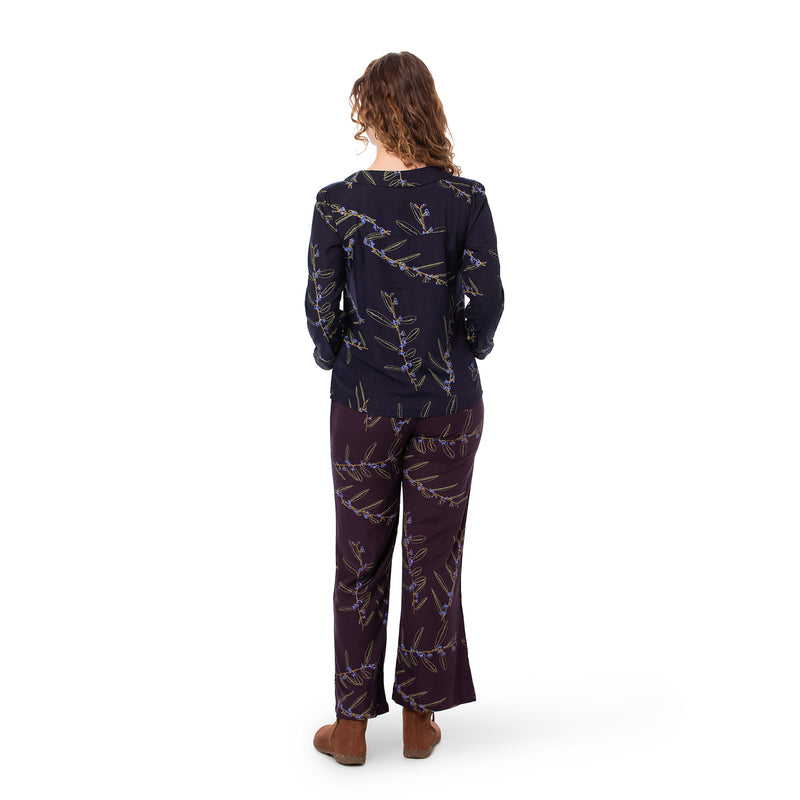 Woven Bamboo Womens Shirt - Long Sleeve