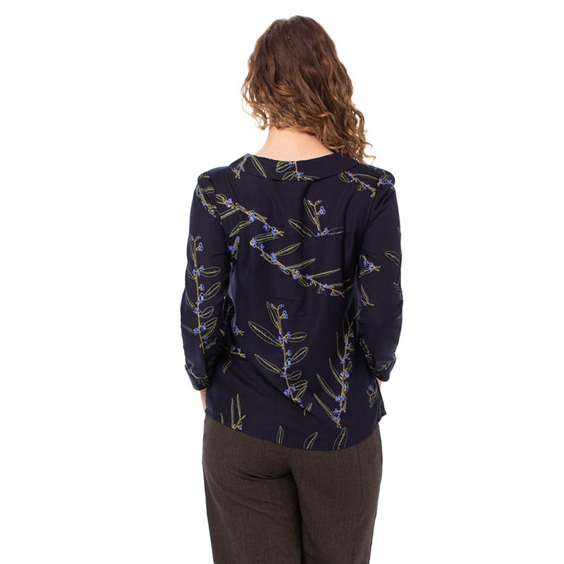 Woven Bamboo Womens Shirt - Long Sleeve - Printed