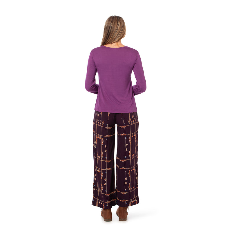 Long Sleeved Swing Top - bamboo and organic cotton