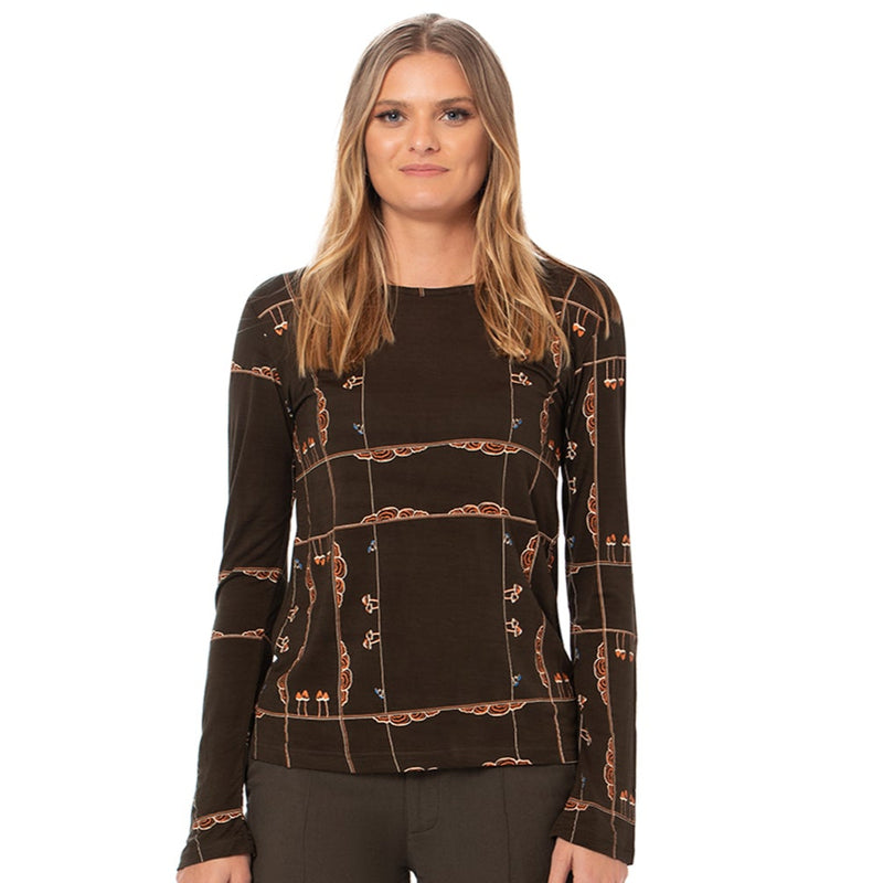 Long Sleeved Swing Top - bamboo and organic cotton