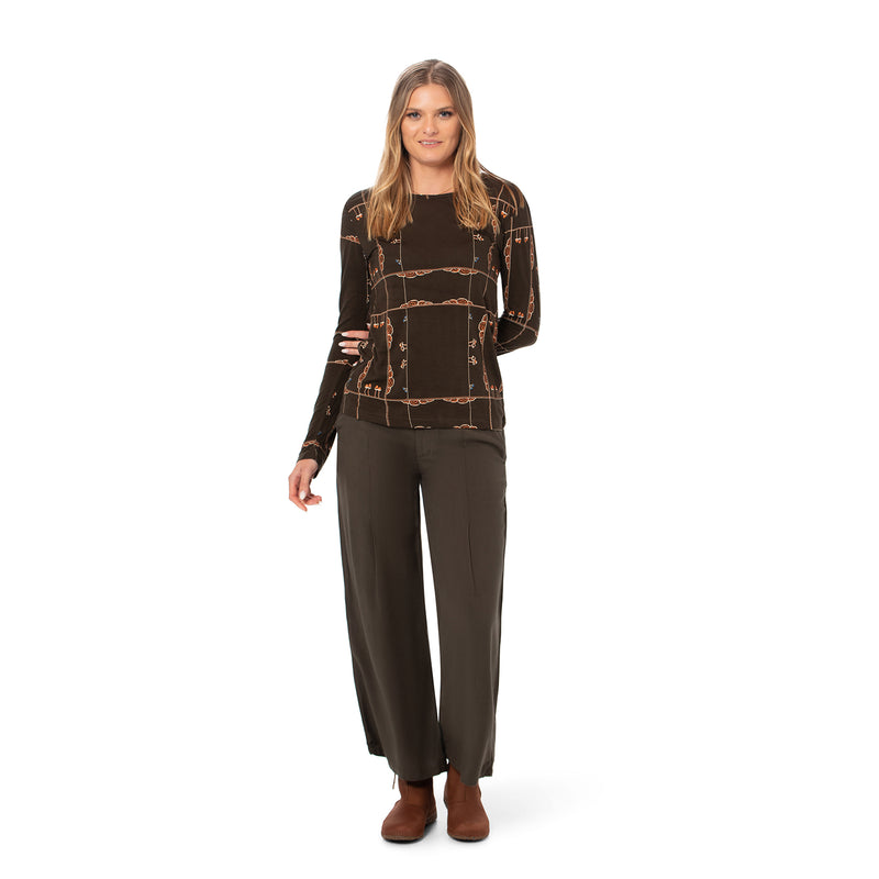 Long Sleeved Swing Top - bamboo and organic cotton