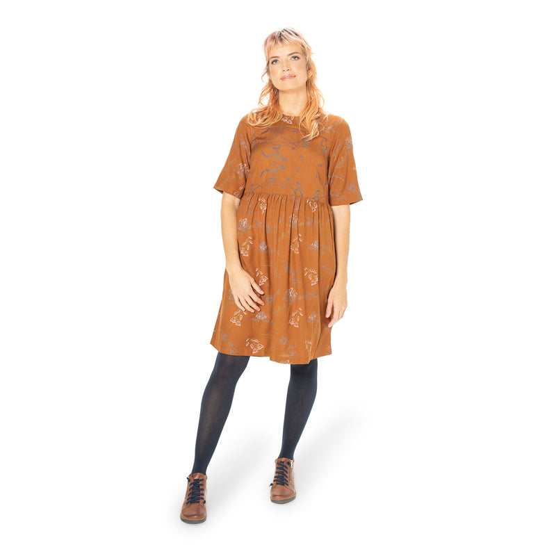 Panelled Dress - bamboo and organic cotton