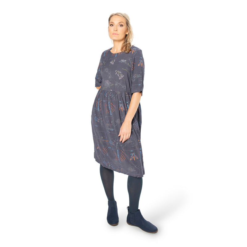 Panelled Dress - bamboo and organic cotton