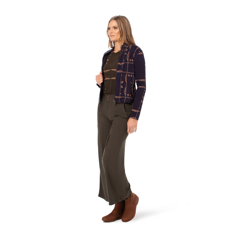 Reversible Bamboo Fleece Jacket - Shorter