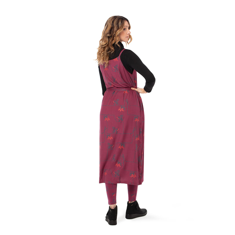 V-neck shoe string dress