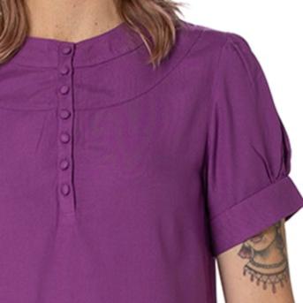 Panelled Top - short sleeve - plain