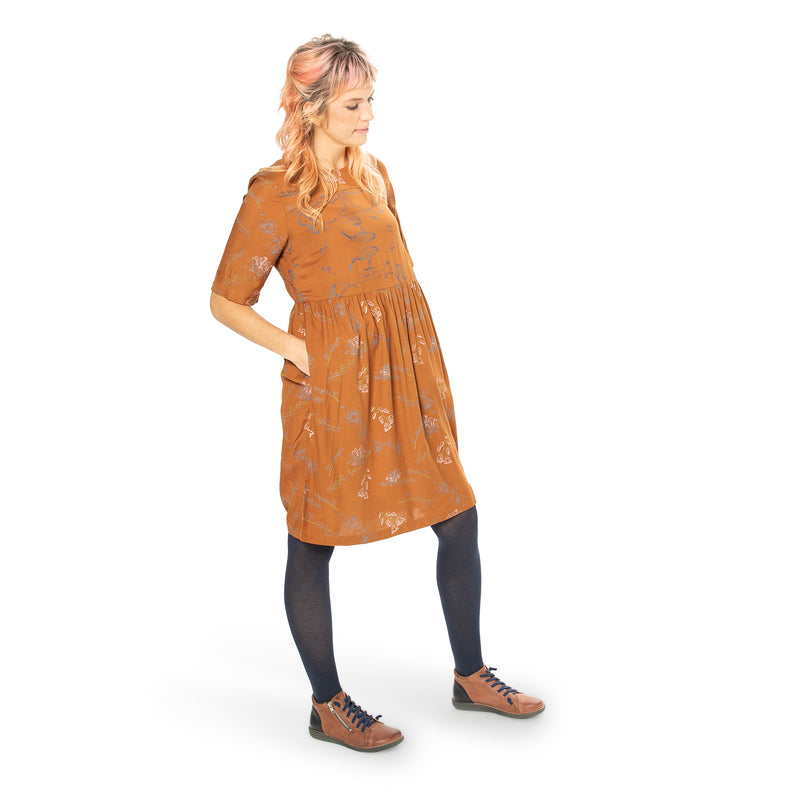 Panelled Dress - bamboo and organic cotton