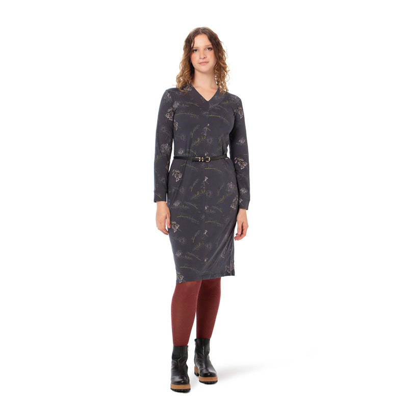 Long V-Neck Bamboo Dress SALE
