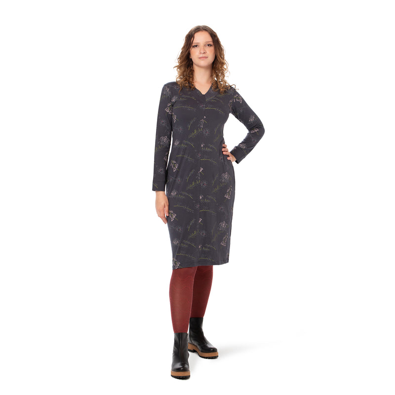 Long V-Neck Bamboo Dress SALE