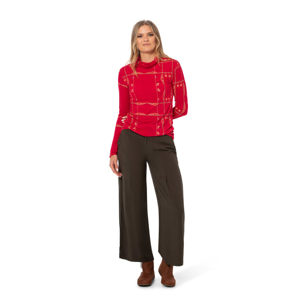 Pleat pant - Woven bamboo