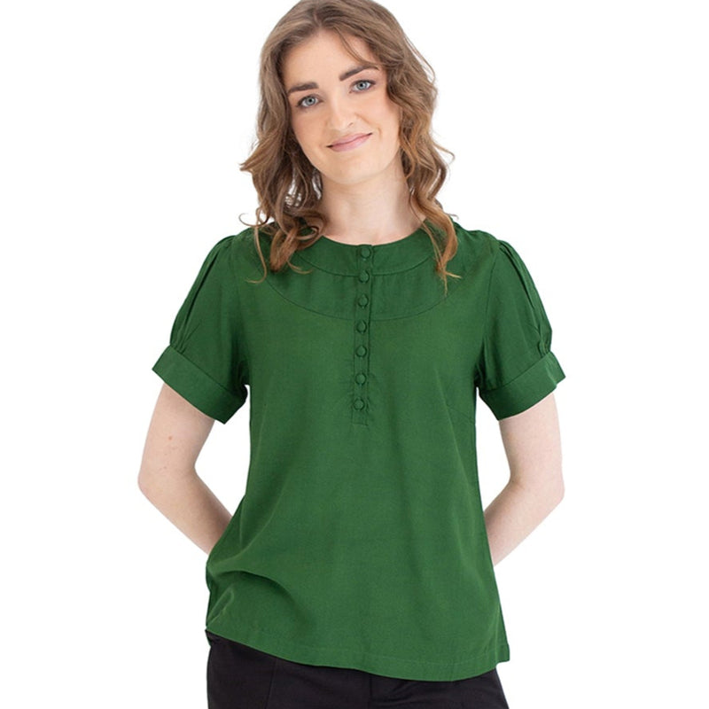 Panelled Top - short sleeve - plain