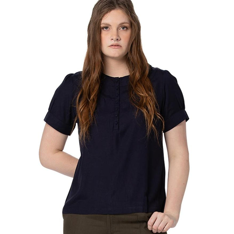 Panelled Top - short sleeve - plain