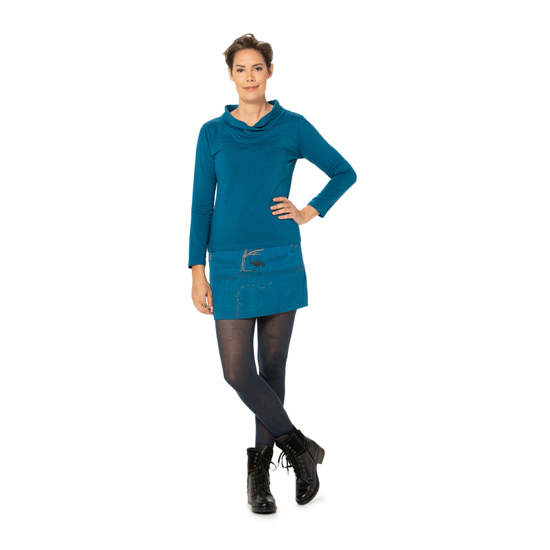 A-line mini skirt - Reversible