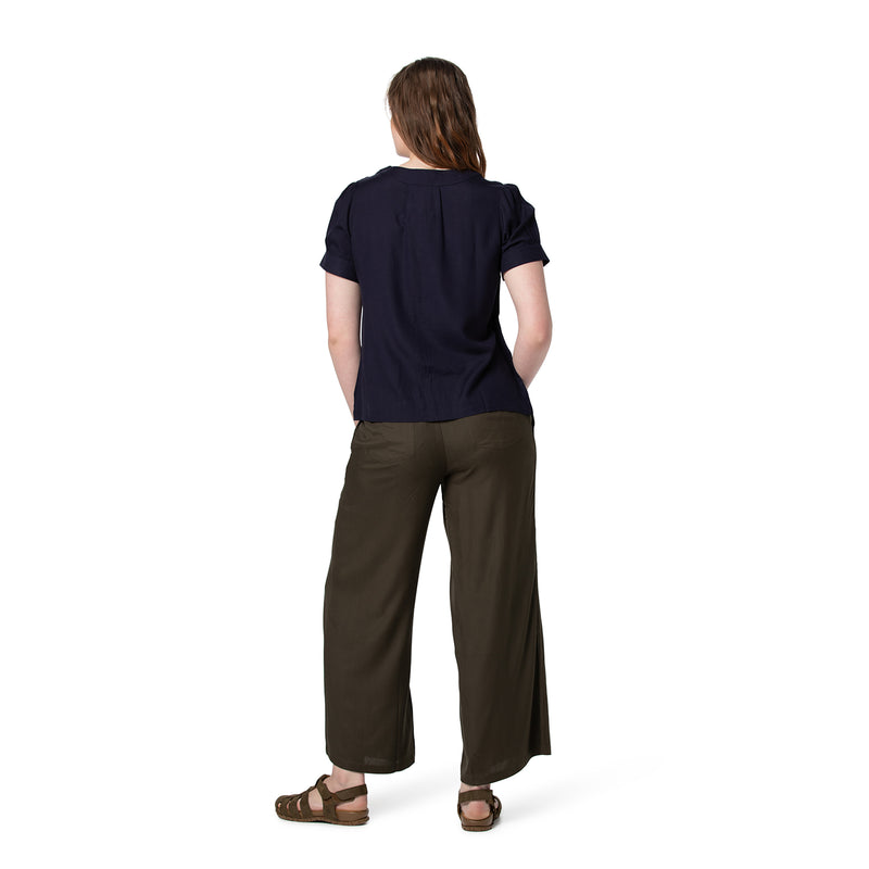 Panelled Top - short sleeve - plain