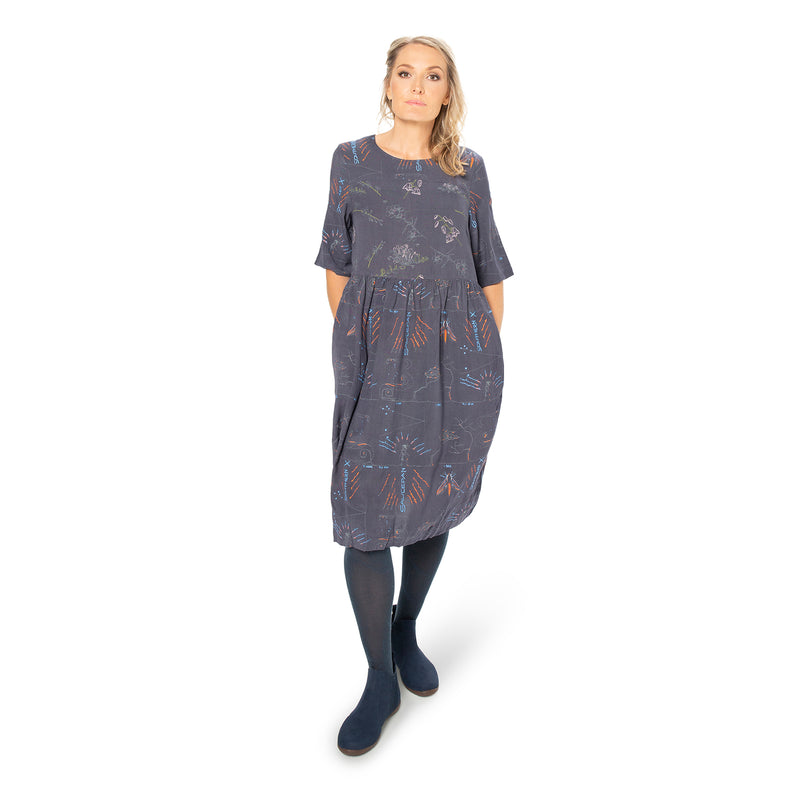 Panelled Dress - bamboo and organic cotton