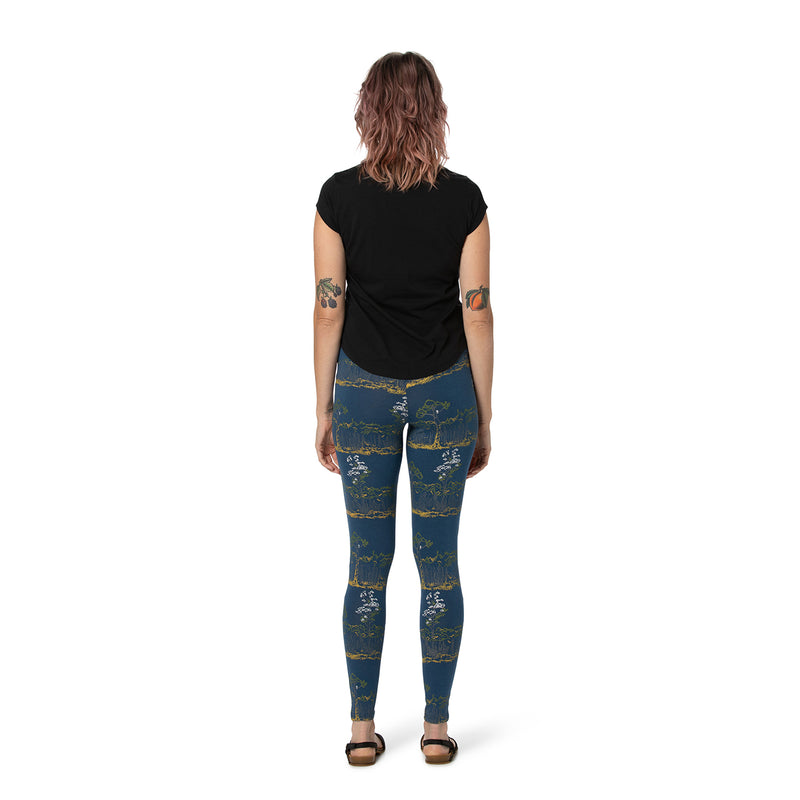 Print cotton leggings sales