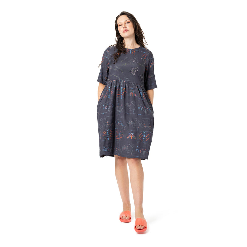 Panelled Dress - bamboo and organic cotton