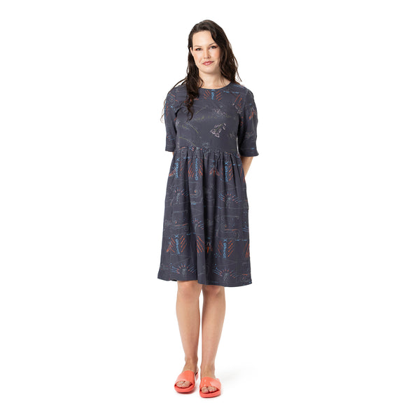 Panelled Dress - bamboo and organic cotton