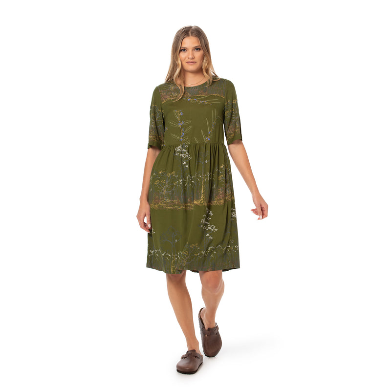 Panelled Dress - bamboo and organic cotton