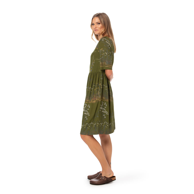 Panelled Dress - bamboo and organic cotton