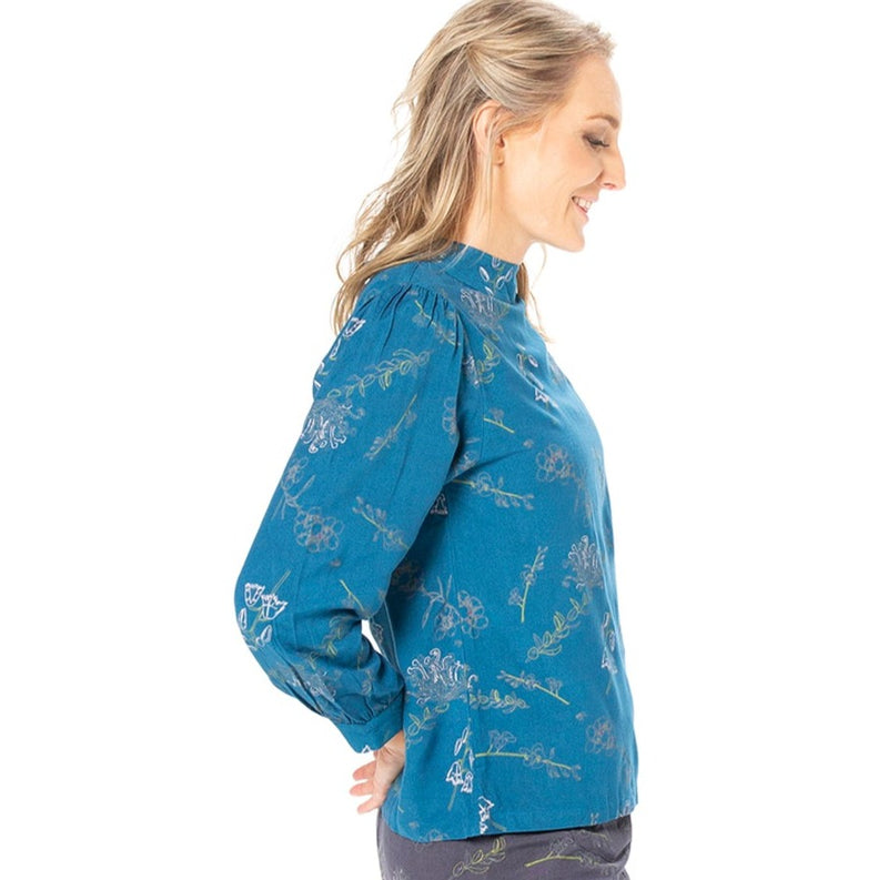 Woven Bamboo Bell Sleeve top - plain and printed