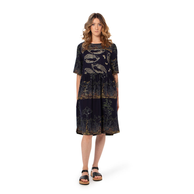 Panelled Dress - bamboo and organic cotton