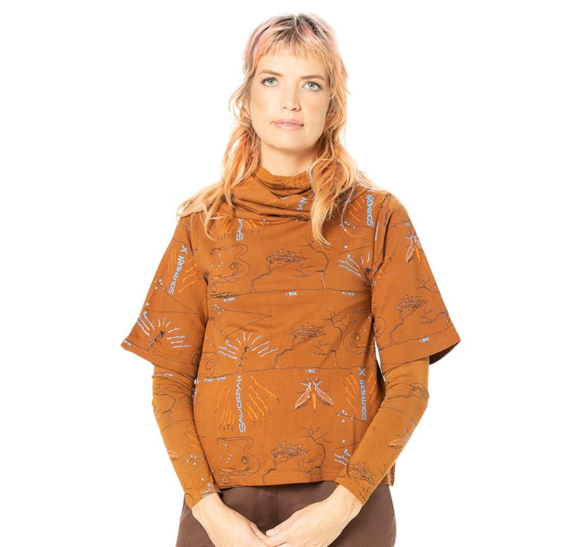 Cowl Neck Fleece : bamboo and organic cotton