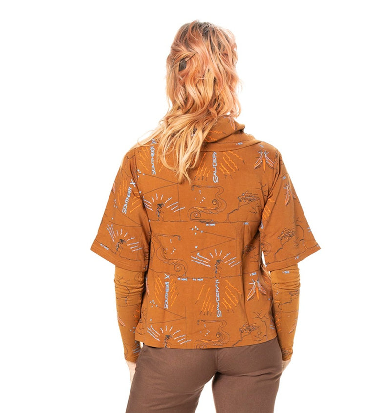 Cowl Neck Fleece : bamboo and organic cotton