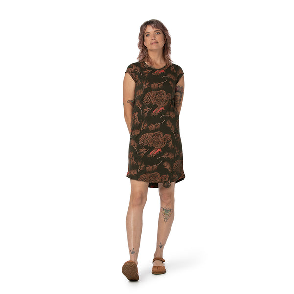 Simple tee dress - printed