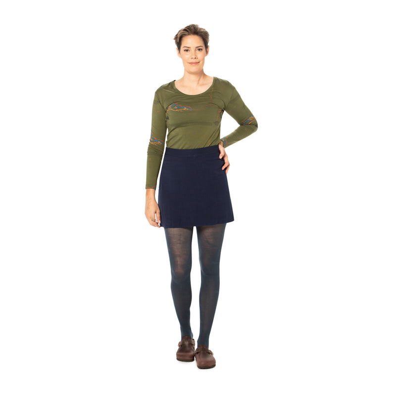 A-line mini skirt - Reversible