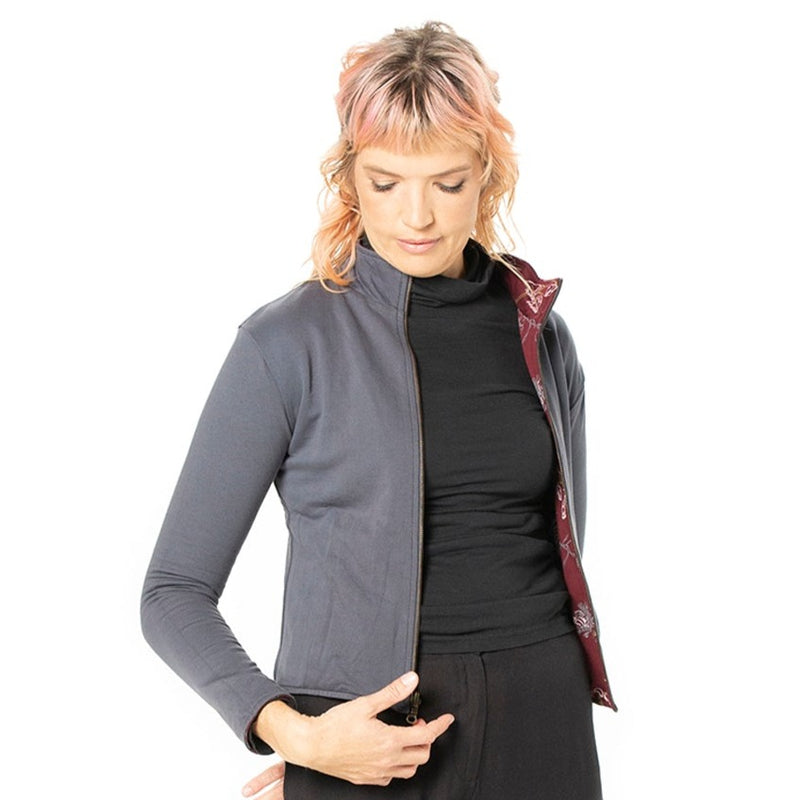 Reversible Bamboo Fleece Jacket - Shorter