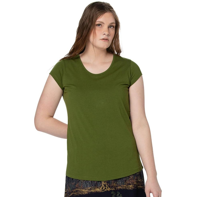Round neck longer tee
