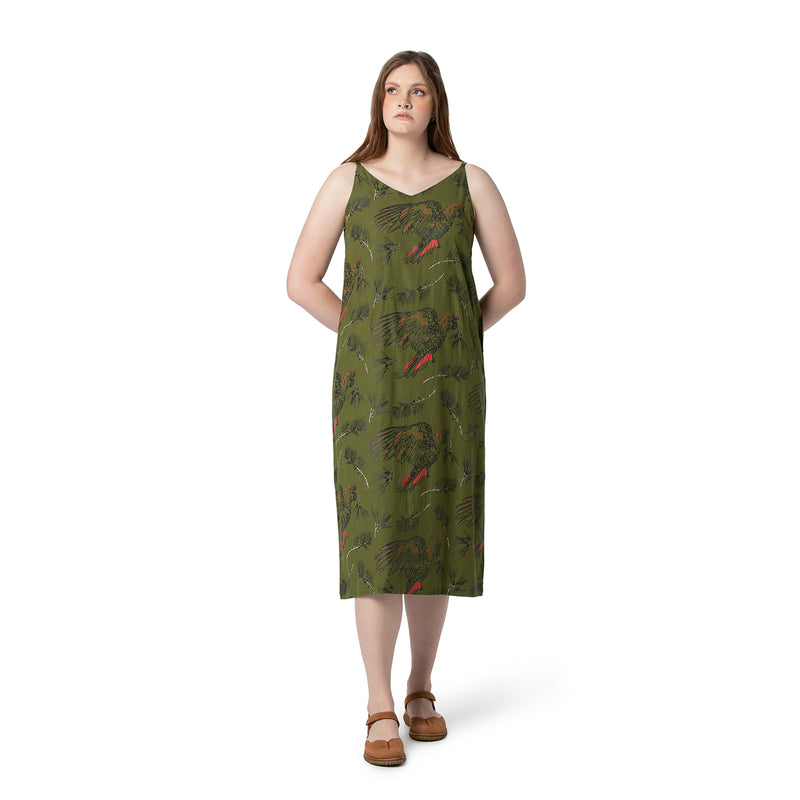 V-neck shoe string dress
