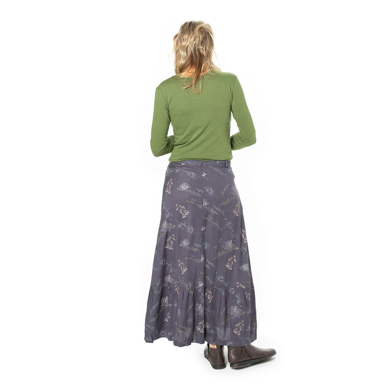 Long A-line skirt - woven bamboo