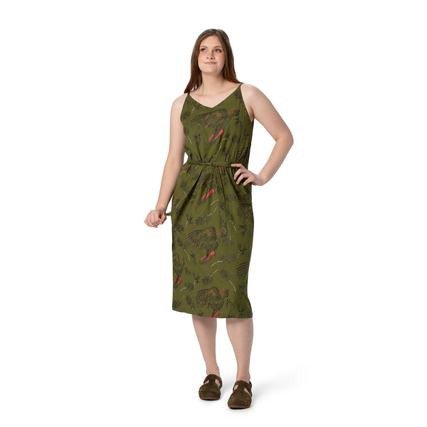 V-neck shoe string dress