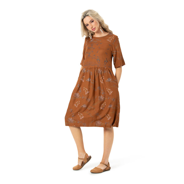 Panelled Dress - bamboo and organic cotton