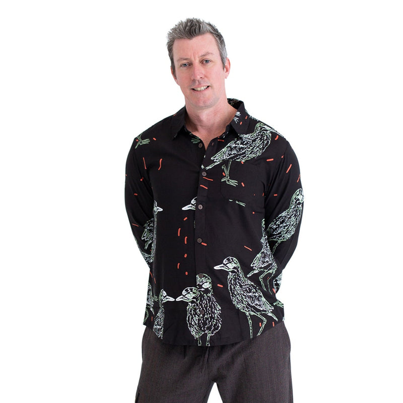 Printed Bamboo Shirt Long Sleeve