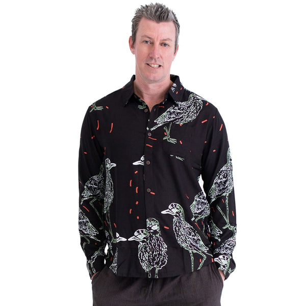 Printed Bamboo Shirt Long Sleeve